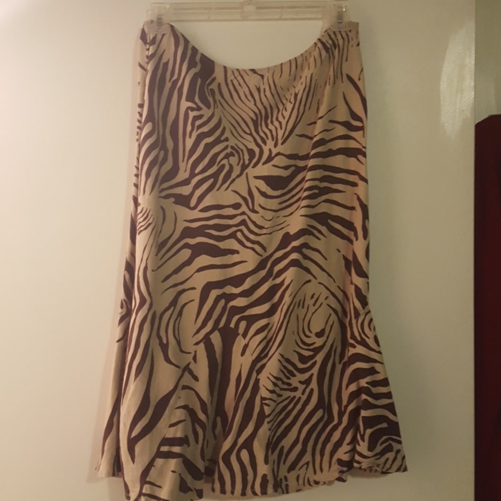 Tan and Brown Skirt